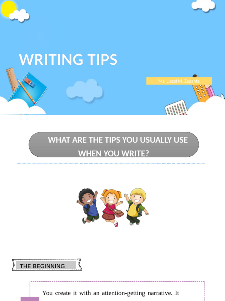Writing Tips | PDF