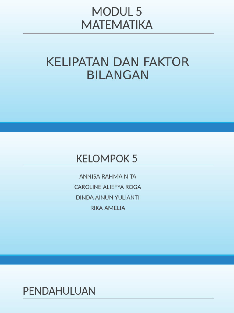 Kel.4 PPT MTK Modul 5 & 6 | PDF