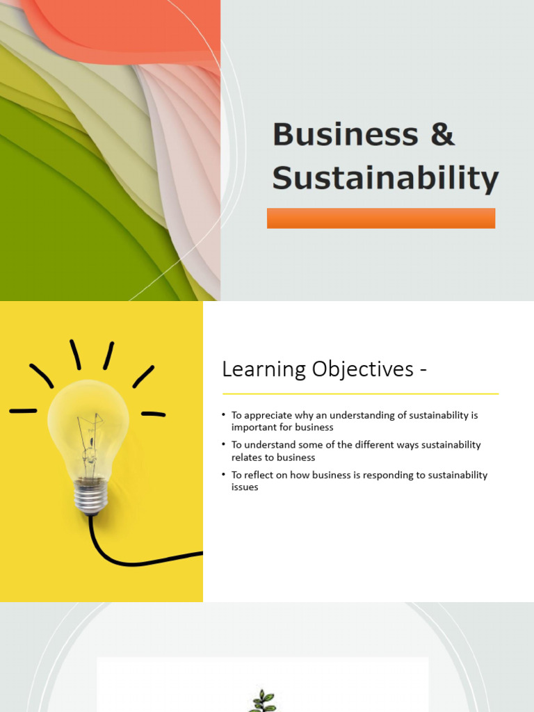 Business Strategies for Sustainability | PDF | Sustainability ...