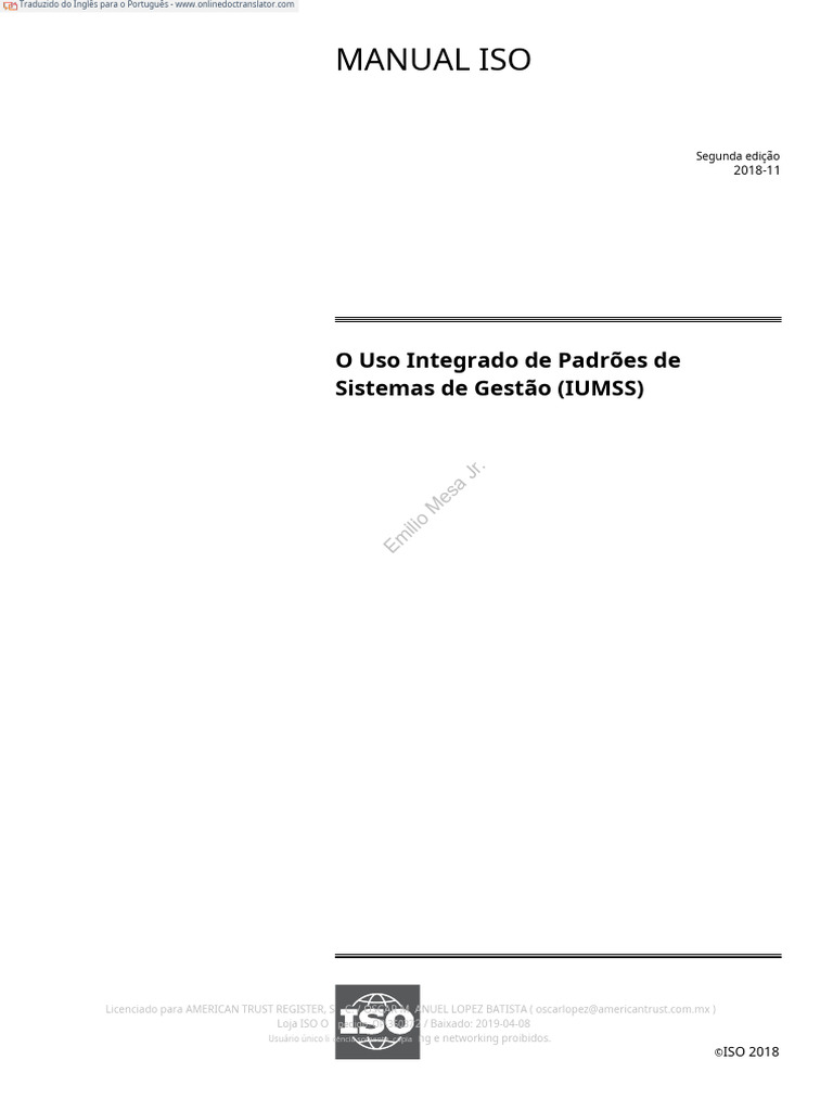 ISO HANDBOOK - En.pt | PDF | Análise SWOT | Rede de computadores