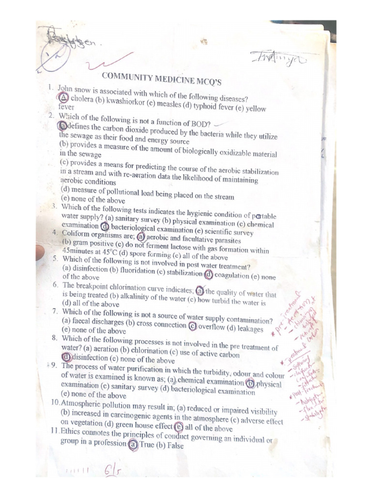 Community Medicine Mcq's | PDF