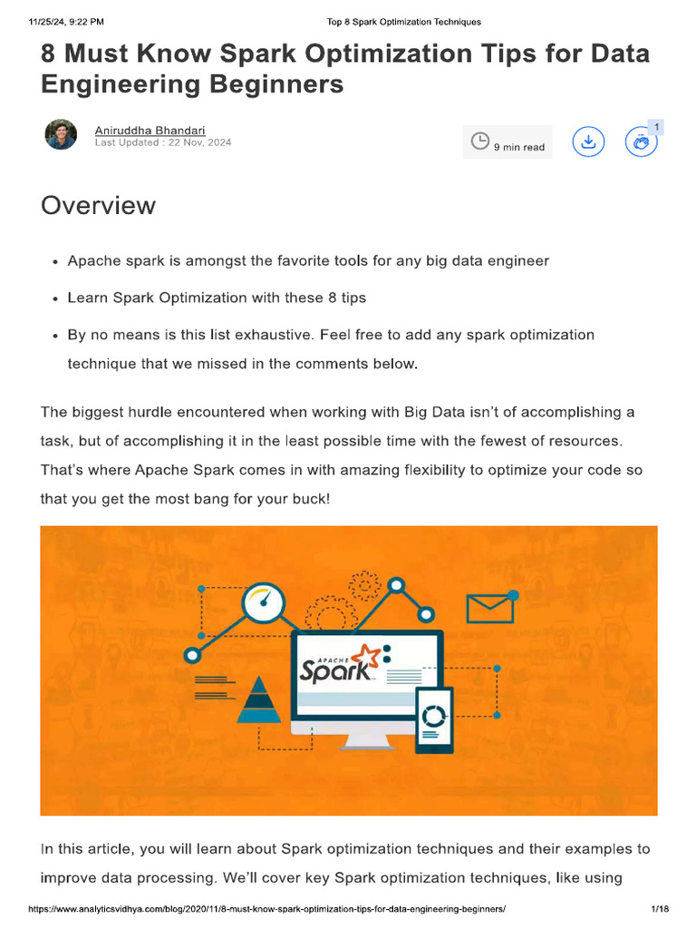 Spark Optimization 4 | PDF