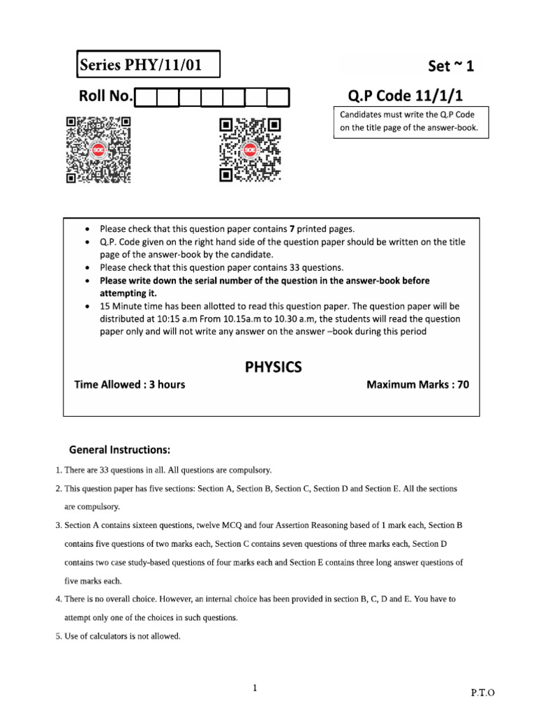 Sample Paper Term 1 - 11 - 1 - 2024 | PDF