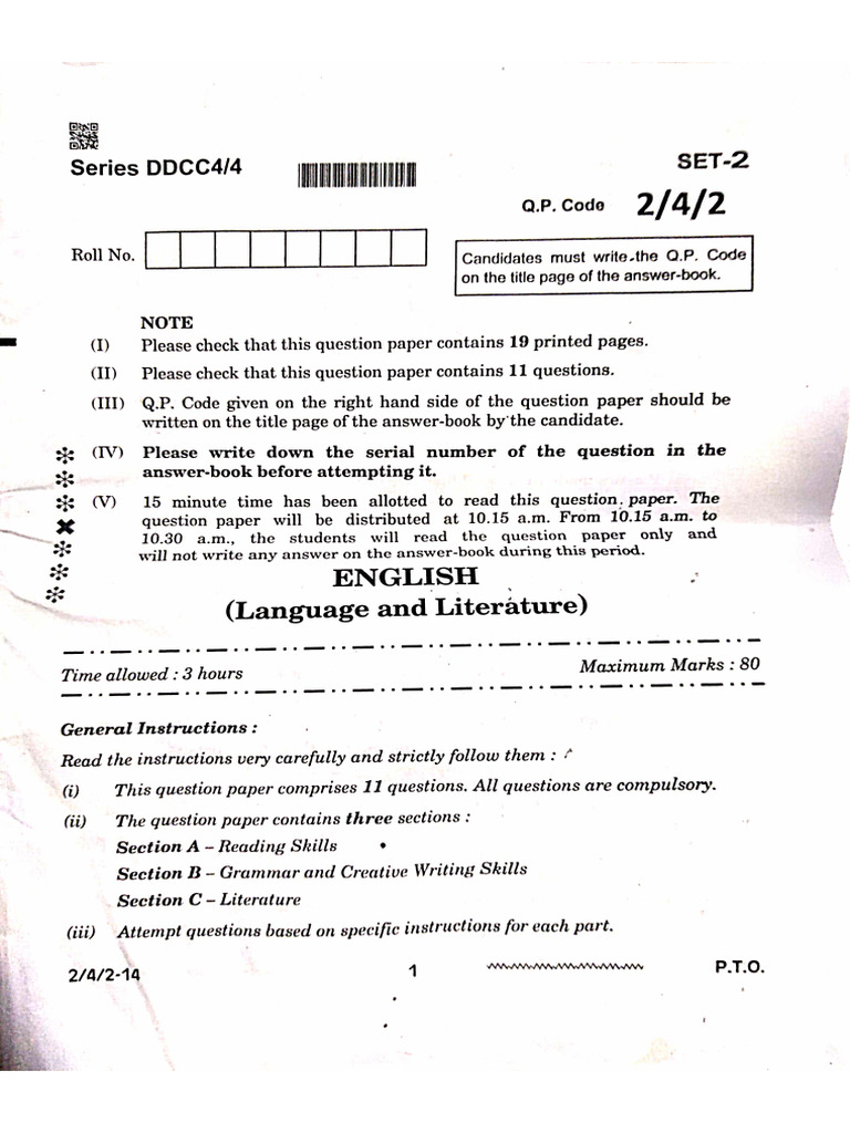 2023-24 Board Paper Set 2 | PDF