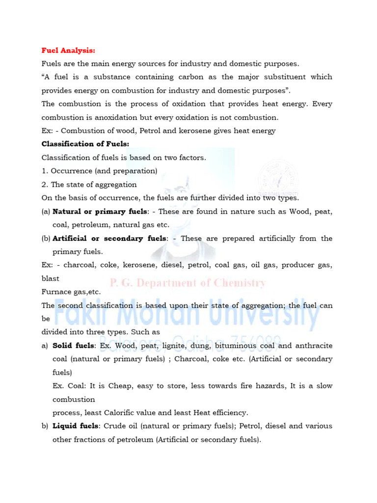Fuel Analysis and Classification Guide | PDF | Fuels | Coal