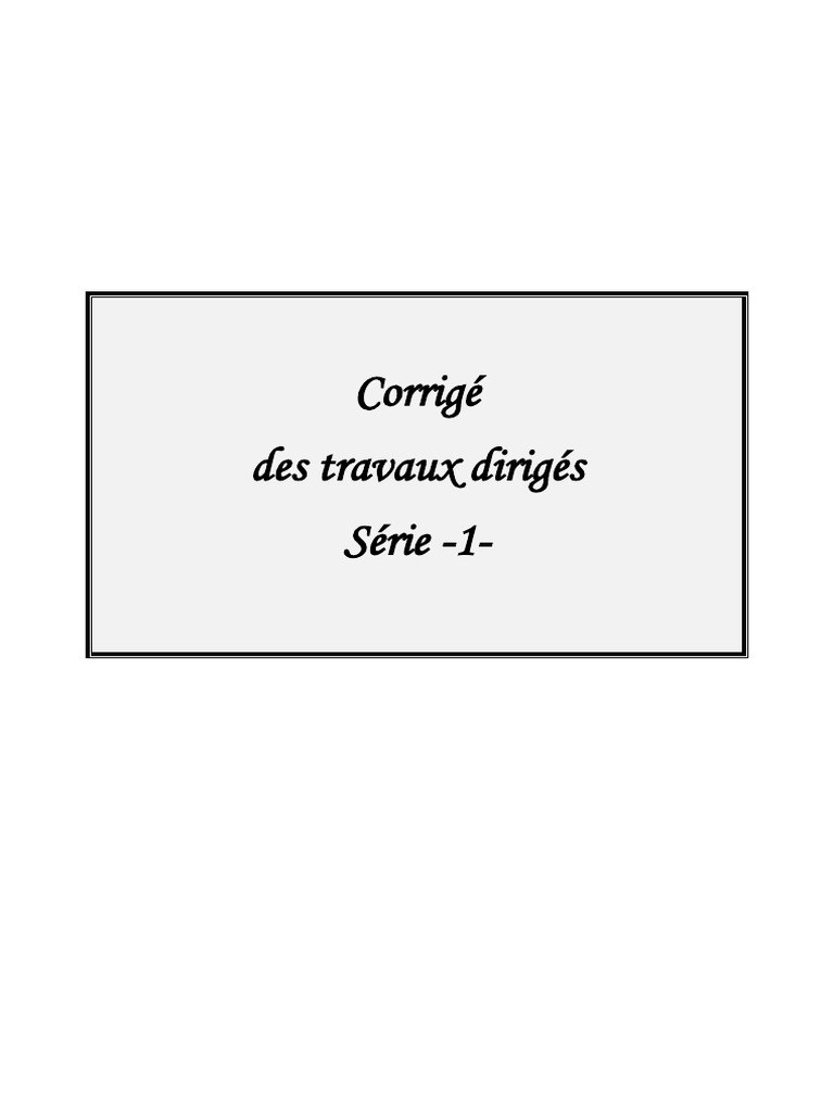 Correction des travaux dirigés TD | PDF | Banques | Comptabilité