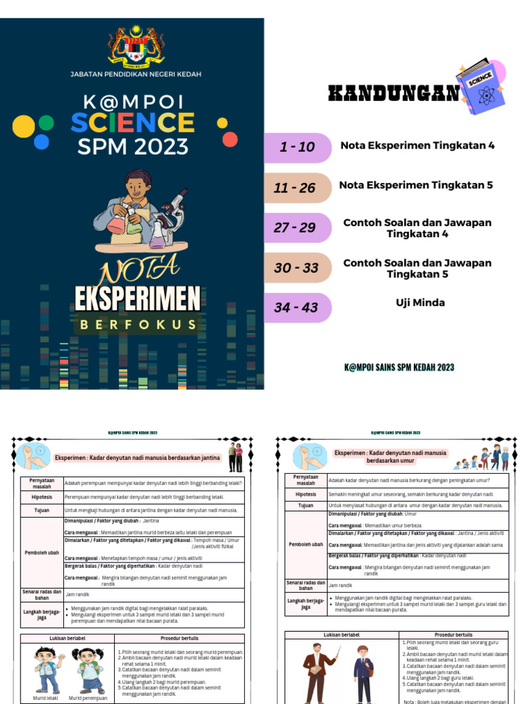Kompilasi Eksperimen Sains SPM | PDF