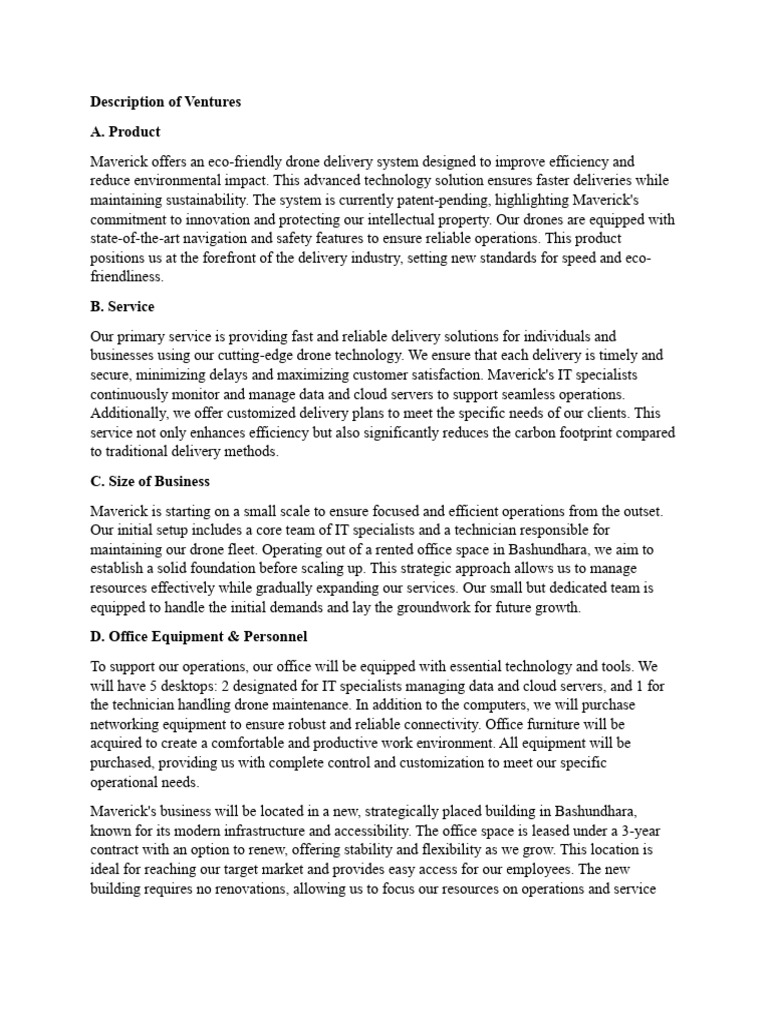 Eco-Friendly Drone Delivery Solutions | PDF | Unmanned Aerial Vehicle ...