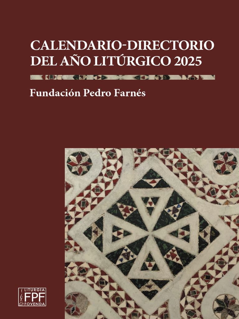 Calendario Litúrgico 2025 | PDF | Leccionario | Pascua de Resurrección