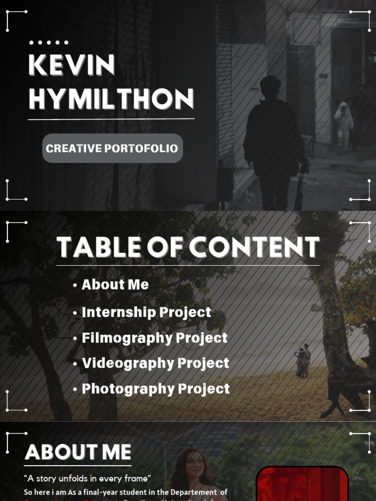Kevin Hymilthon: Videographer Portfolio | PDF | Mass Media | Imaging