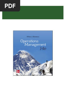 Complete (Ebook PDF) Operations Management 14th Edition by William J Stevenson PDF For All Chapters