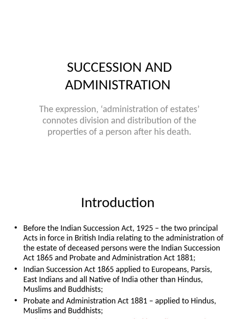 12 Inheriternce and Administration, Succession | PDF | Inheritance ...
