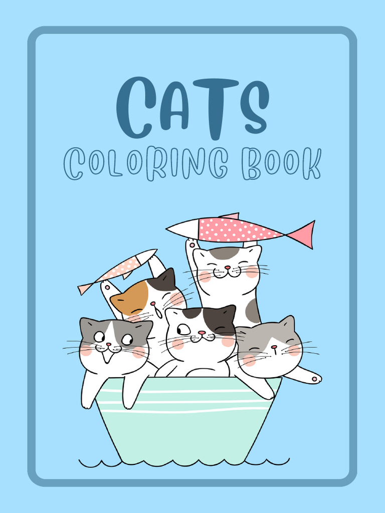 Blue Cats Coloring Book | PDF