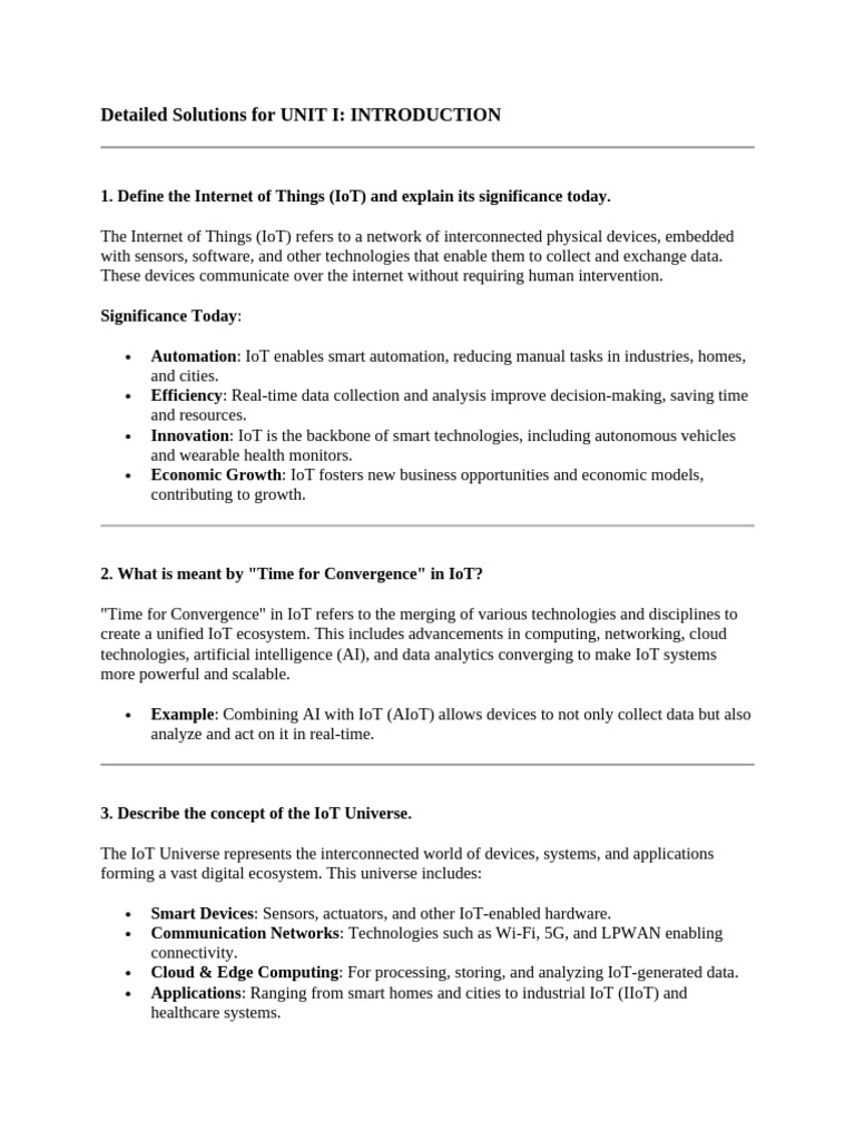 IoT Overview: Concepts and Applications | PDF | Internet Of Things ...