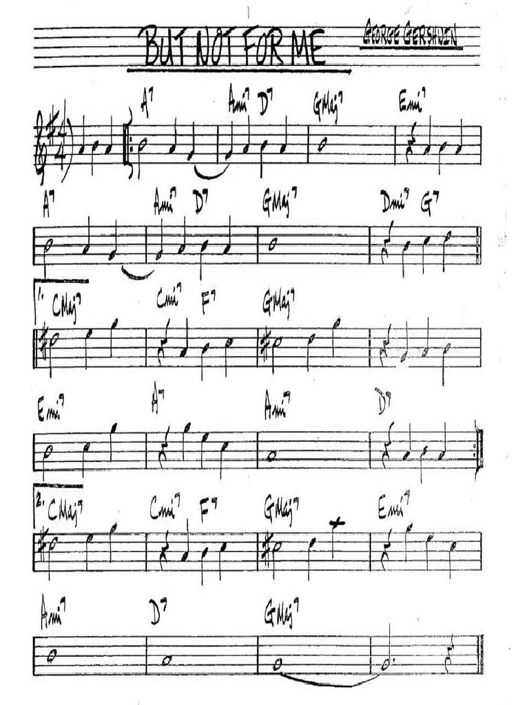 But Not For Me - Eb | PDF