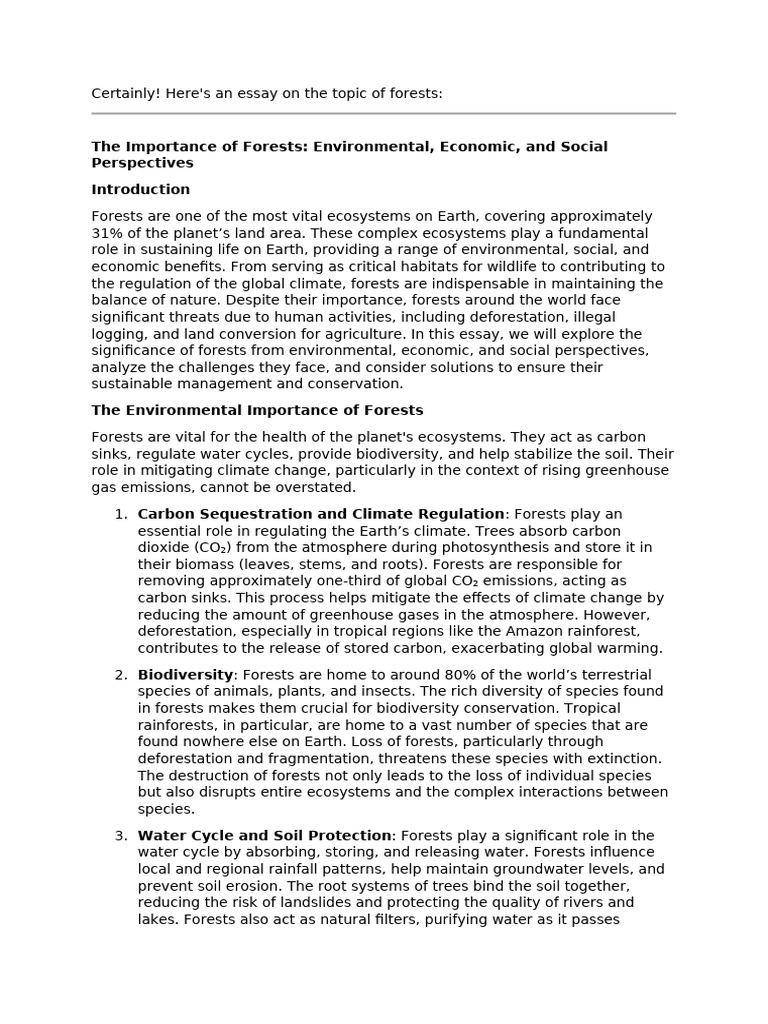 Forests Pdf Deforestation Forests