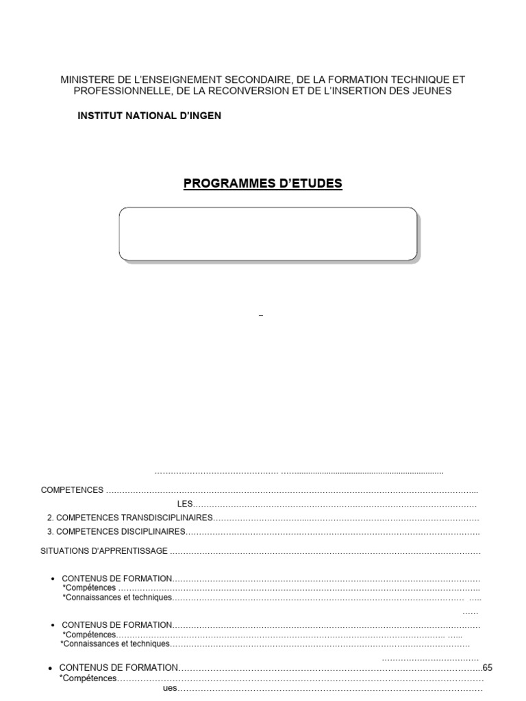 Programme SVT 5ème 2024-2025 | PDF | Science | Apprentissage
