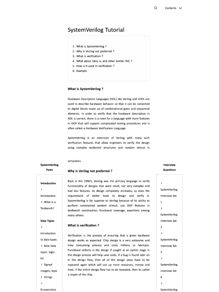 Beginning SV | PDF