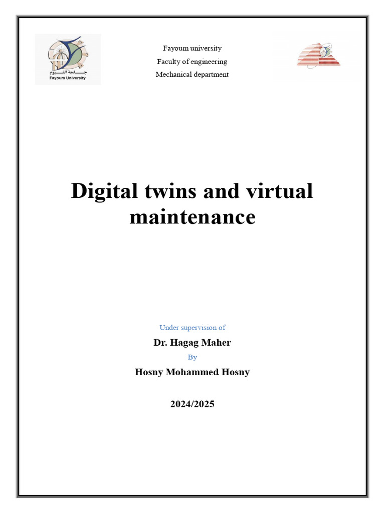 Digital Twin Solutions for Maintenance | PDF | Internet Of Things ...