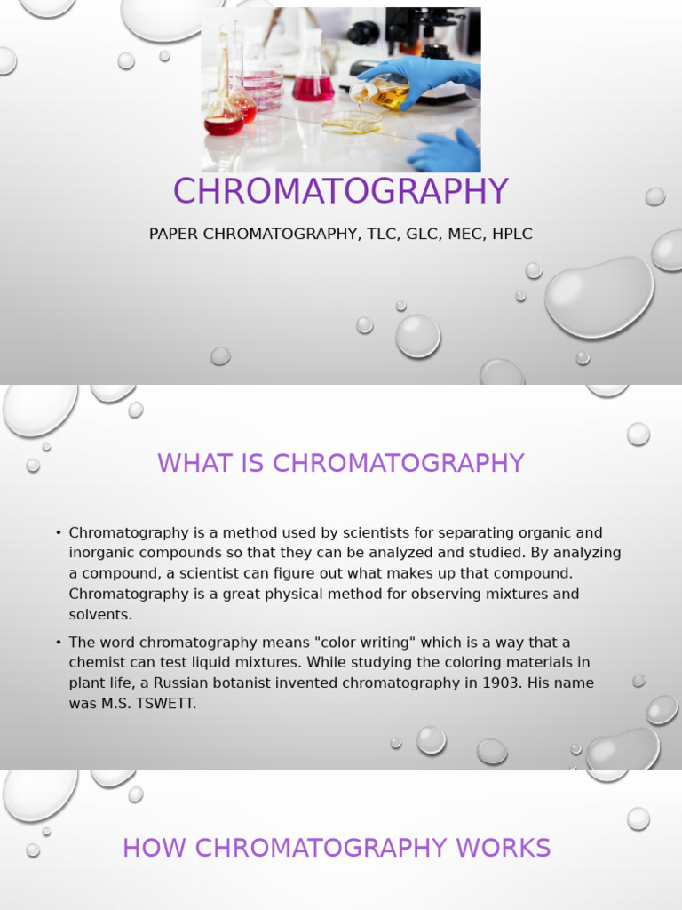 Chromatography Pdf Chromatography Thin Layer Chromatography