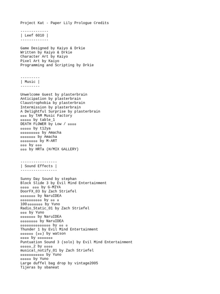 Credits | PDF | Typefaces | Typography