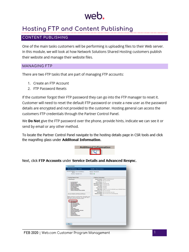 Hosting Service Content Publishing | PDF | File Transfer Protocol ...