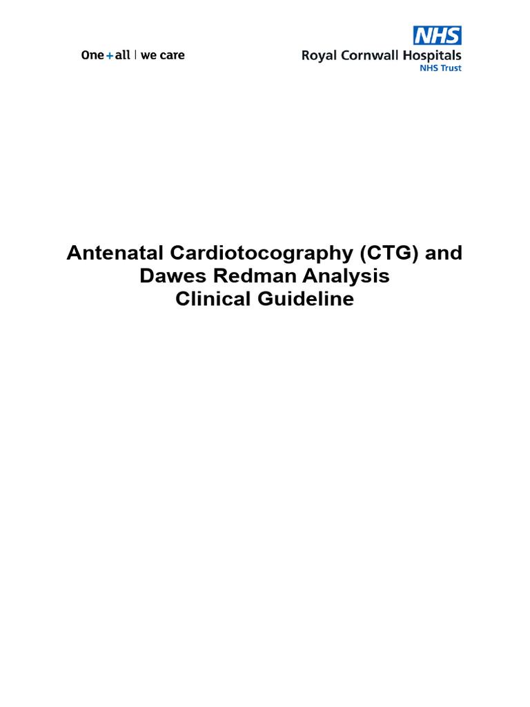 Dawes Redman CTG Guidelines for Antenatal Care | PDF | Childbirth ...