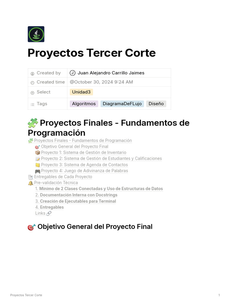 Proyectos Tercer Corte | PDF | Python (lenguaje de programación) | Java ...