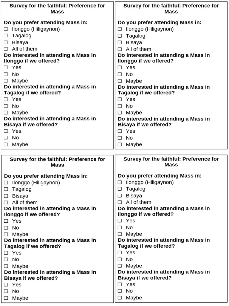 Mass Language Preference Survey | PDF | Languages Of Asia | Languages