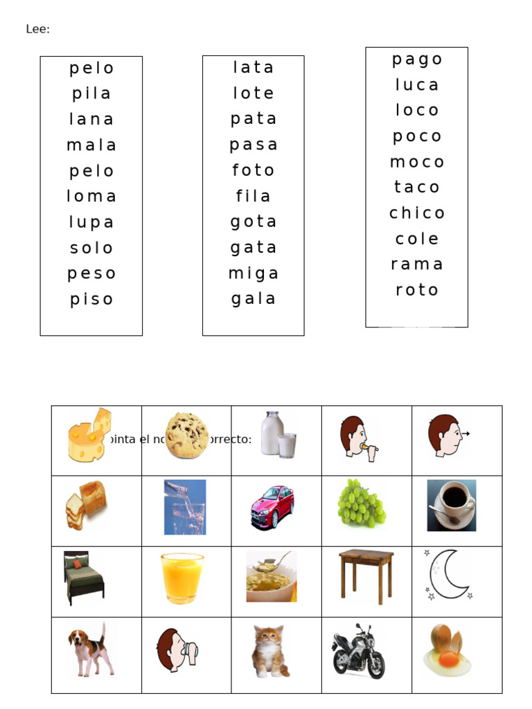 Actividades de Lectura y Escritura Infantil | PDF