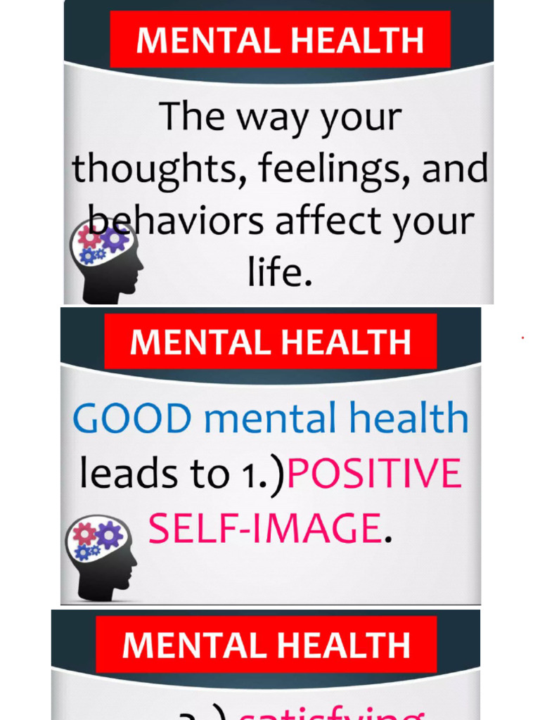 Mental Health and Well - Being | PDF