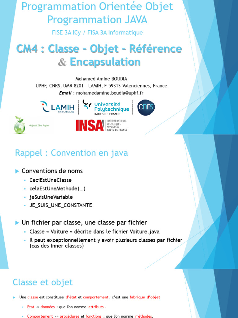 Encapsulation en Programmation Java | PDF | Classe (informatique ...