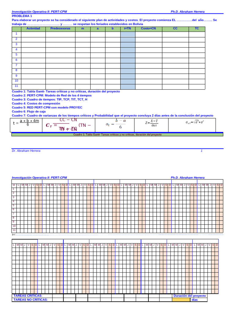 1 Pert CPM (1) - 1 | PDF | Redes | Infografia
