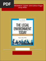 Instant Access To THE LEGAL ENVIRONMENT TODAY 10th Edition Roger ...