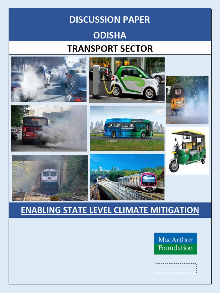 Discussion Paper Transport - Odisha | PDF | Transport | Fuel Economy In ...