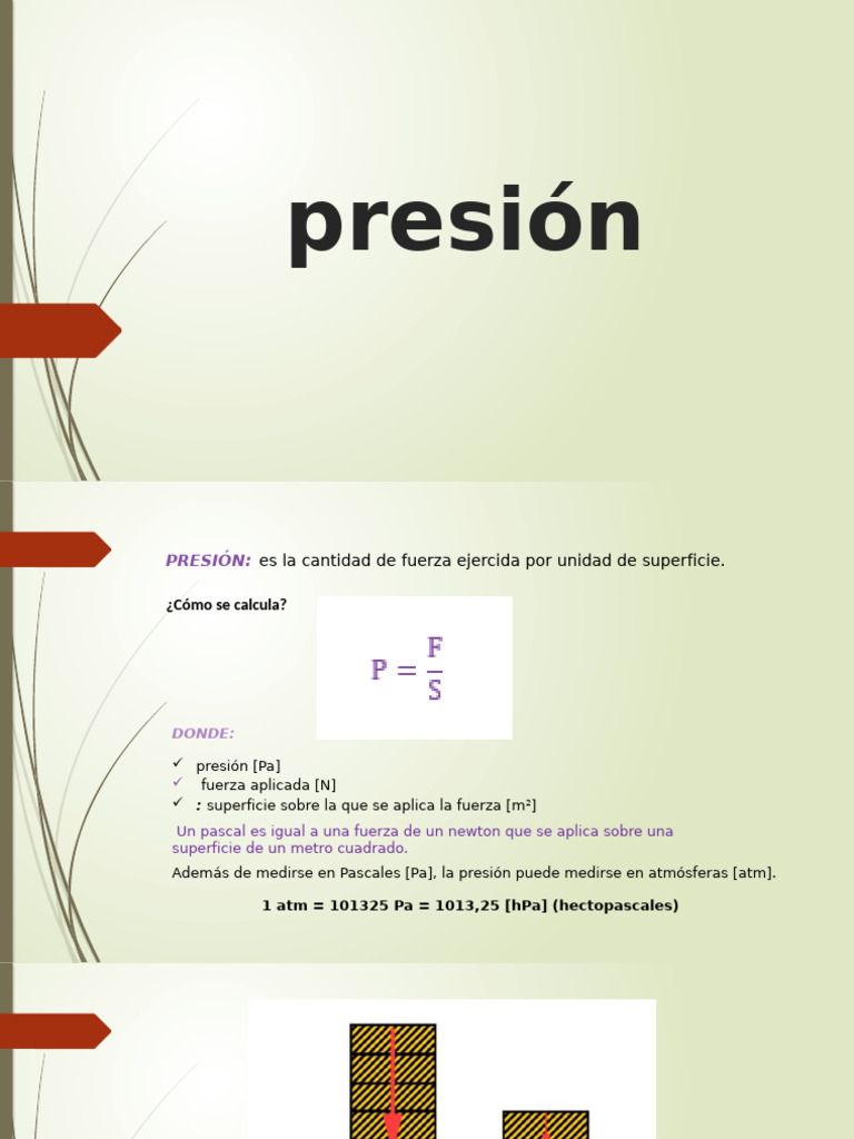 Cálculo y Principios de Presión y Hidrostática | PDF | Líquidos ...