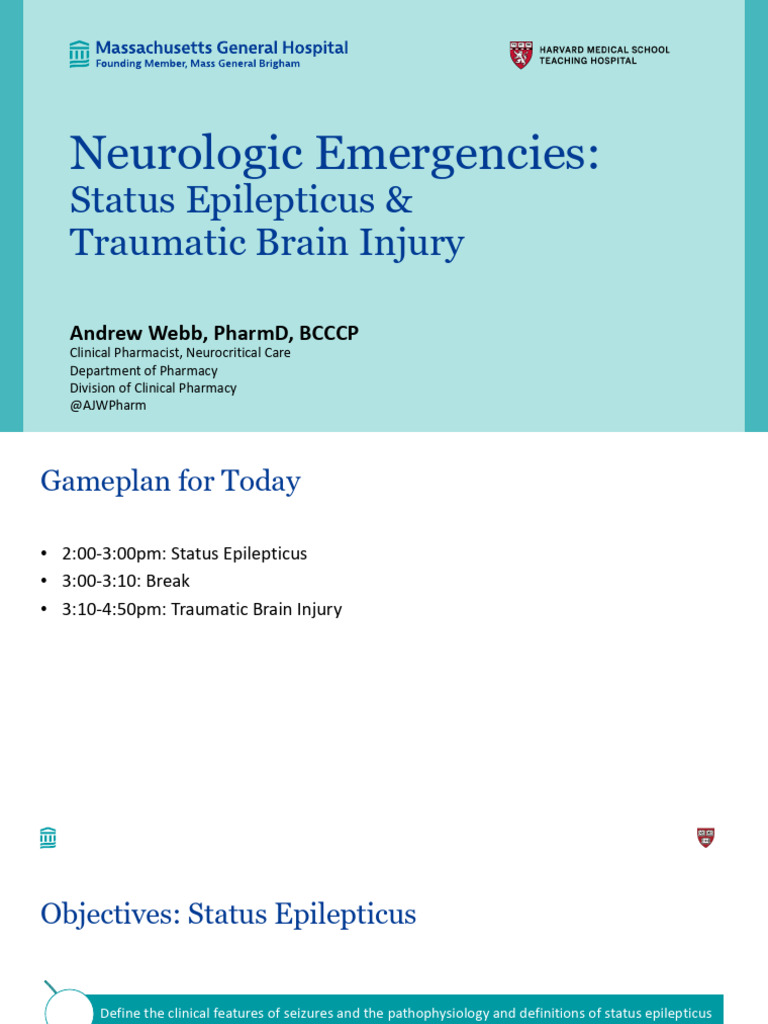 Status Epilepticus and TBI | PDF | Midazolam | Epilepsy