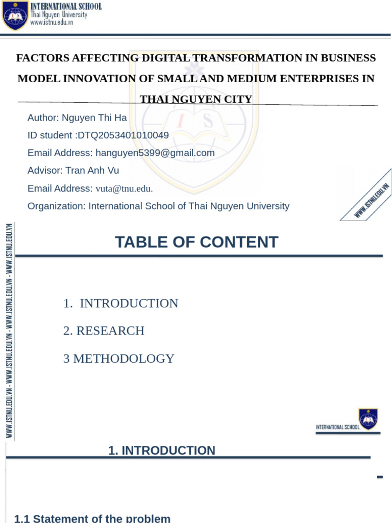 Digital Transformation in Thai SMEs | PDF | Small And Medium Sized ...