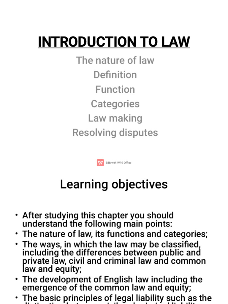 Understanding the Nature of Law | PDF | Common Law | Equity (Law)