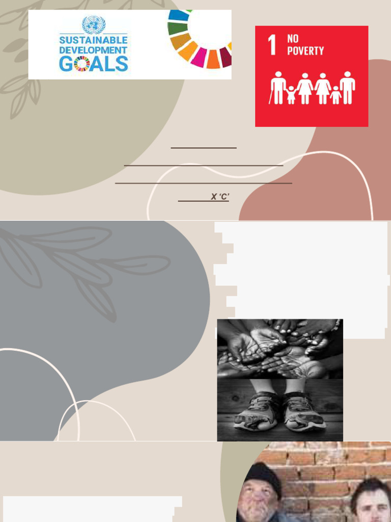 NO POVERTY X C | PDF | Poverty | Poverty & Homelessness