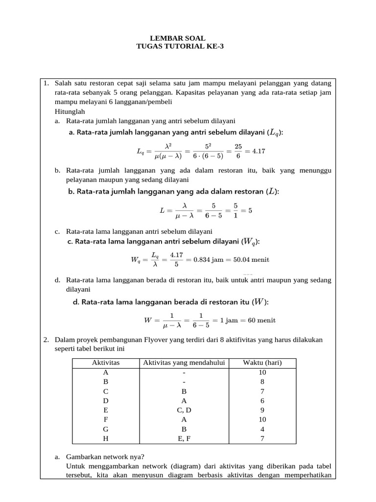 Soal Tugas 3 - EKMA4215 | PDF