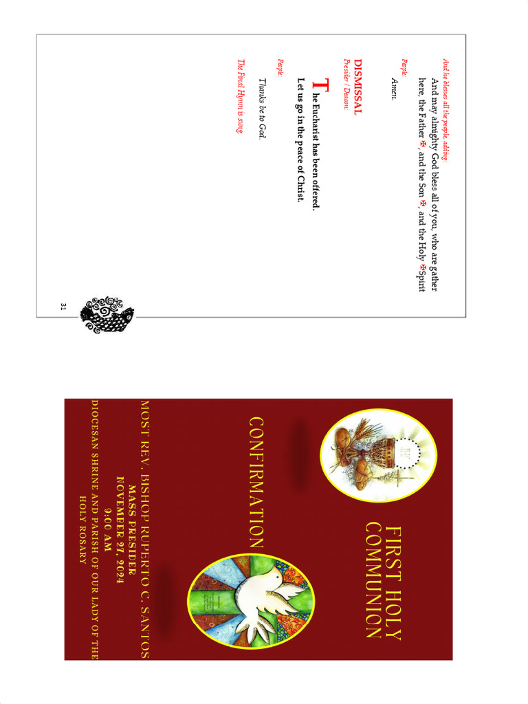 1732547093534 | PDF | Eucharist | Confirmation