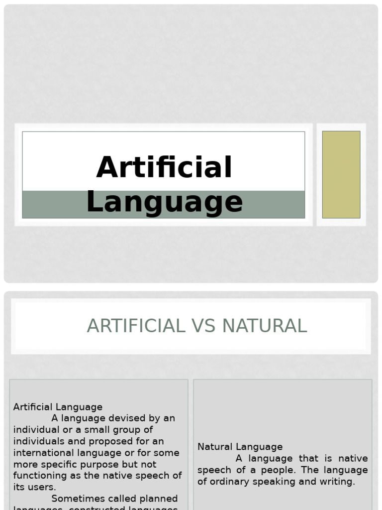 Artificial Language Group 7 | PDF | Cultural Assimilation | Human ...