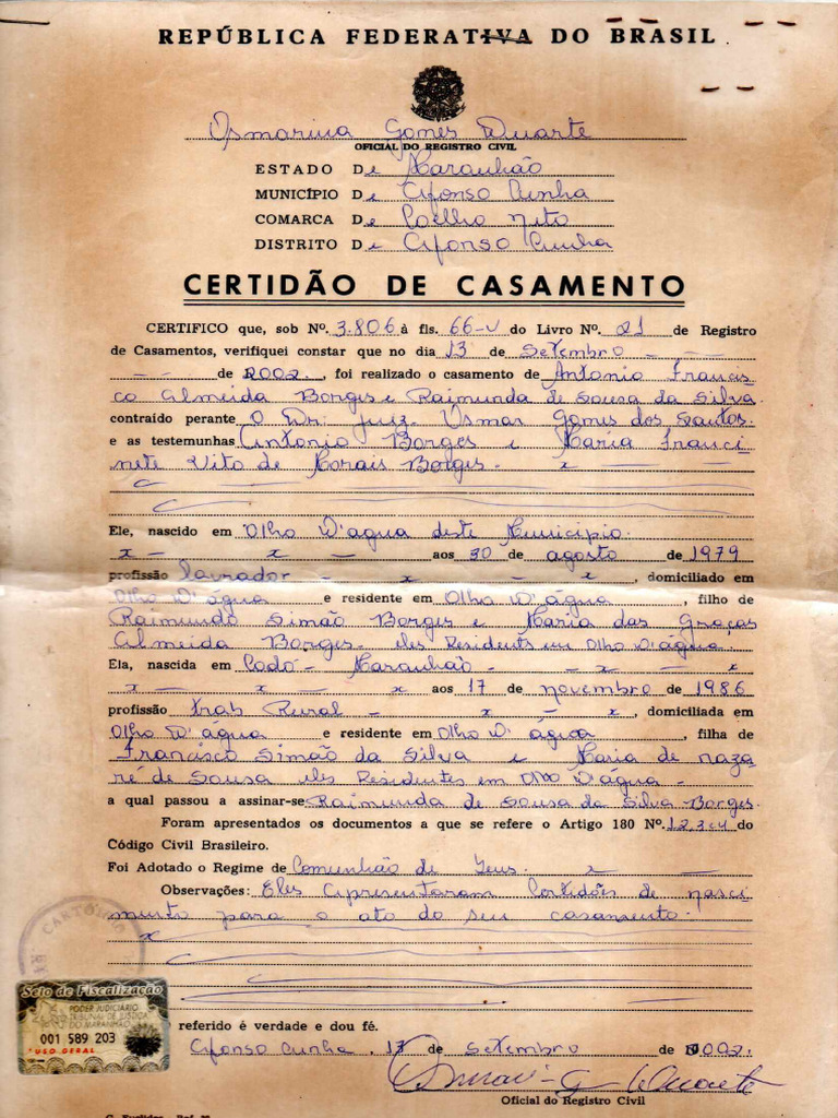 Certidão Pdf