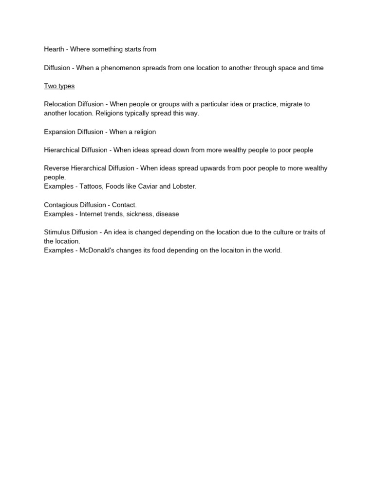 3.4 Notes Human Geography | PDF
