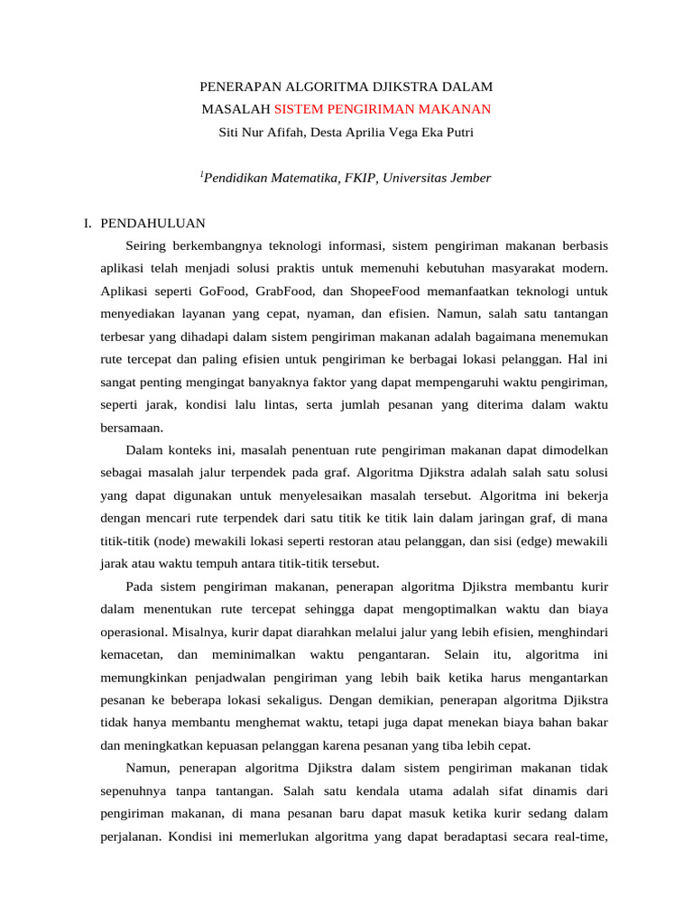 Algoritma Djikstra | PDF