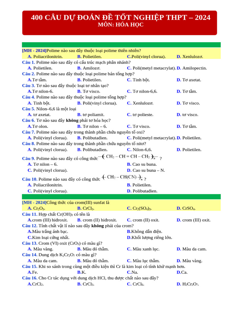 400 Cau Du Doan de | PDF