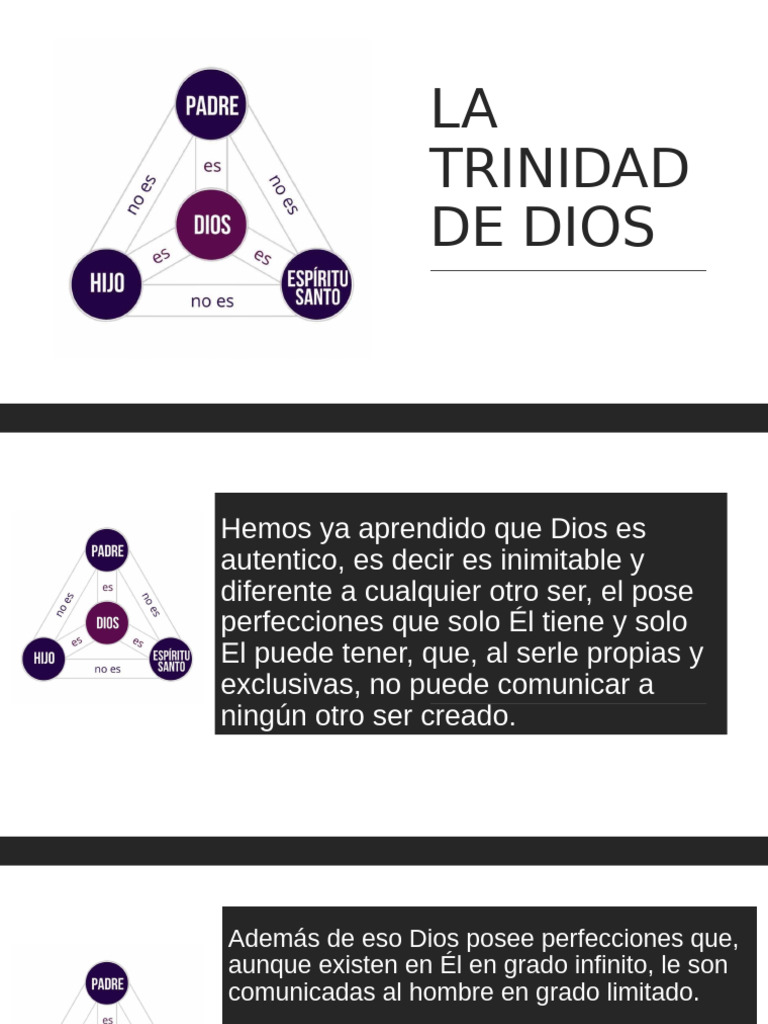 La Trinidad de Dios Introduccion | PDF | Trinidad | Creencia religiosa ...