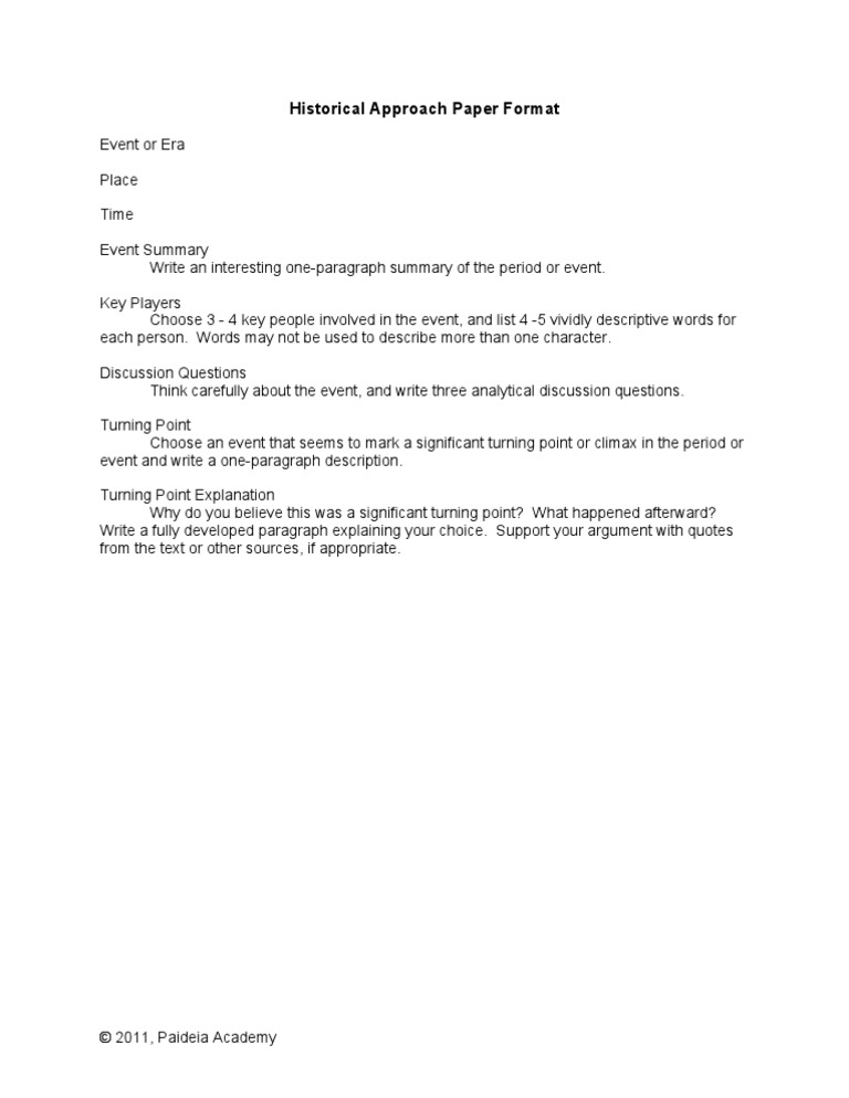 Historical Approach Paper | PDF | Cognition | Epistemology