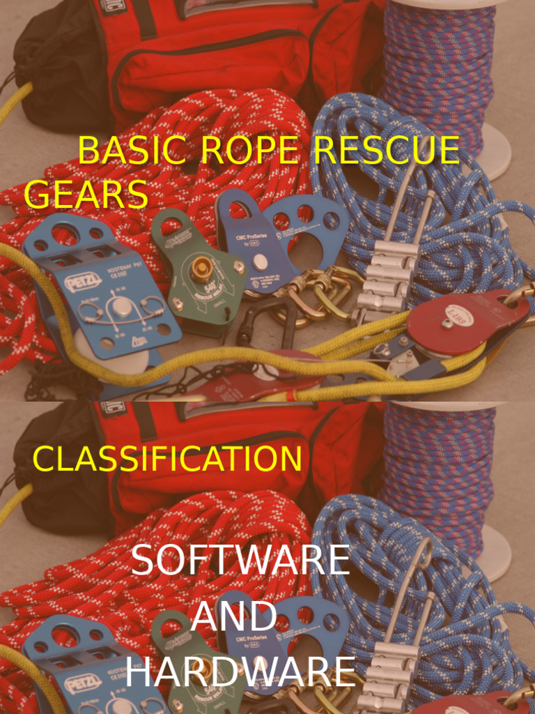 BRTC Rope Rescue Gears | PDF | Rope | Manufactured Goods